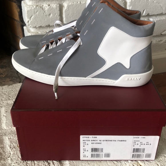 Bally Other - BALLY ETIUS GREY HIGH TOP SNEAKERS 11.5